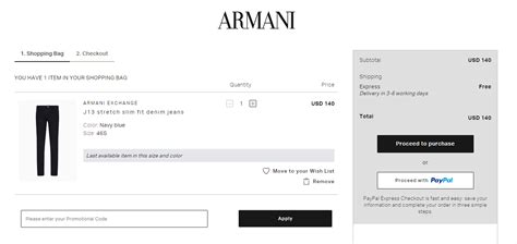 armani exchange apply.